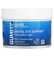 Life Extension, Digital Eye Support, Filters Blue Light, Berry, 60 Gummies