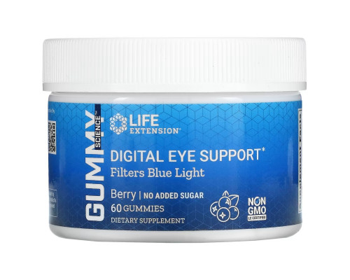 Life Extension, Digital Eye Support, Filters Blue Light, Berry, 60 Gummies Life Extension, Digital Eye Support, Filters Blue Light, Berry, 60 Gummies