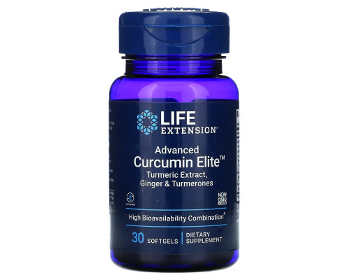 Life Extension, Advanced Curcumin Elite, Turmeric Extract, Ginger & Turmerones, 30 Softgels Life Extension, Advanced Curcumin Elite, Turmeric Extract, Ginger & Turmerones, 30 Softgels