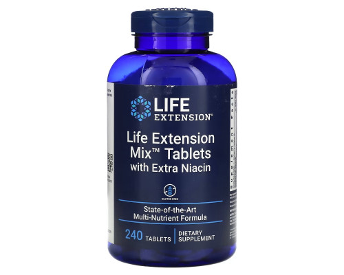 Life Extension, Life Extension Mix Tablets with Extra Niacin, 240 Tablets Life Extension, Life Extension Mix Tablets with Extra Niacin, 240 Tablets