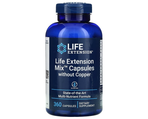 Life Extension, Mix Capsules without Copper, 360 Capsules Life Extension, Mix Capsules without Copper, 360 Capsules