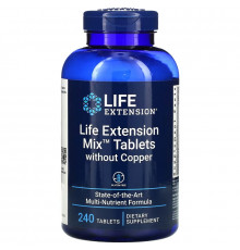 Life Extension, Mix Tablets without Copper, 240 Tablets
