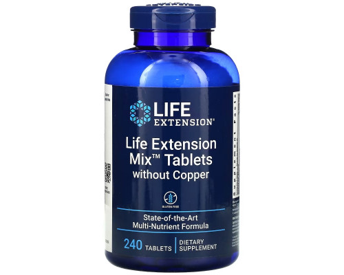 Life Extension, Mix Tablets without Copper, 240 Tablets Life Extension, Mix Tablets without Copper, 240 Tablets