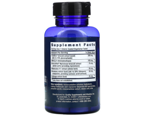 Life Extension, Optimized Broccoli and Cruciferous Blend, 30 Enteric Coated Tablets