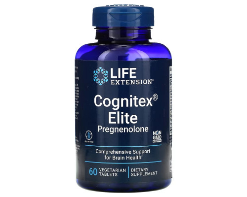 Life Extension, Cognitex Elite Pregnenolone, 60 Vegetarian Tablets Life Extension, Cognitex Elite Pregnenolone, 60 Vegetarian Tablets