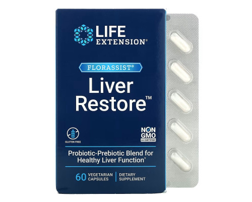 Life Extension, FLORASSIST Liver Restore, 60 Capsules Life Extension, FLORASSIST Liver Restore, 60 Capsules