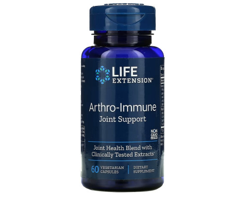 Life Extension, Arthro-Immune, поддержка суставов, 60 растительных капсул Life Extension, Arthro-Immune, поддержка суставов, 60 растительных капсул
