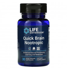 Life Extension, Quick Brain Nootropic, 30 Vegetarian Capsules