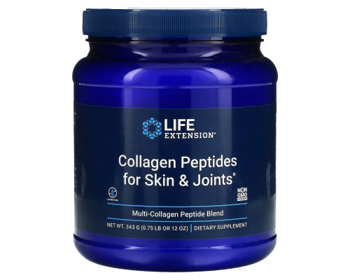 Life Extension, Collagen Peptides For Skin & Joints, Multi- Collagen Peptide Blend, 12 oz (343 g) Life Extension, Collagen Peptides For Skin & Joints, Multi- Collagen Peptide Blend, 12 oz (343 g)