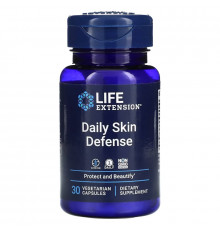 Life Extension, Daily Skin Defense, 30 Vegetarian Capsules