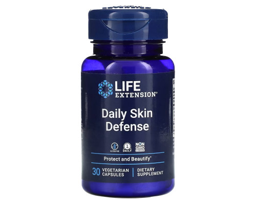 Life Extension, Daily Skin Defense, 30 Vegetarian Capsules Life Extension, Daily Skin Defense, 30 Vegetarian Capsules