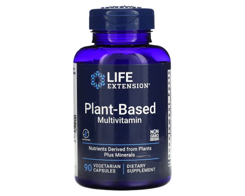 Life Extension, Plant-Based Multivitamin, 90 Vegetarian Capsules Life Extension, Plant-Based Multivitamin, 90 Vegetarian Capsules
