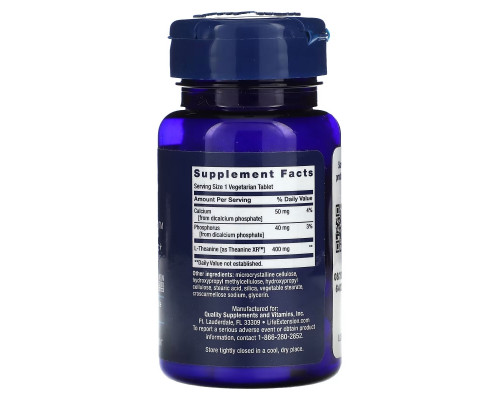 Life Extension, Theanine XR Stress Relief, 30 вегетарианских таблеток Life Extension, Theanine XR Stress Relief, 30 вегетарианских таблеток