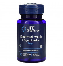 Life Extension, Essential Youth L-Ergothioneine, 5 mg, 30 Vegetarian Capsules