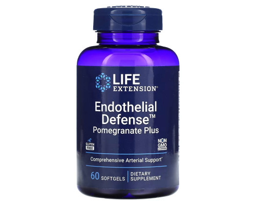 Life Extension, Endothelial Defense, Pomegranate Plus, 60 Softgels Life Extension, Endothelial Defense, Pomegranate Plus, 60 Softgels