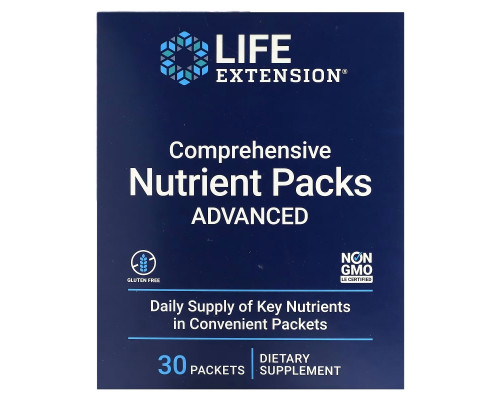 Life Extension, Comprehensive Nutrient Packs Advanced, 30 Packets Life Extension, Comprehensive Nutrient Packs Advanced, 30 Packets