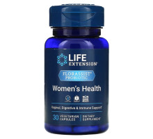 Life Extension, FLORASSIST, пробиотик, для здоровья женщин, 30 вегетарианских капсул