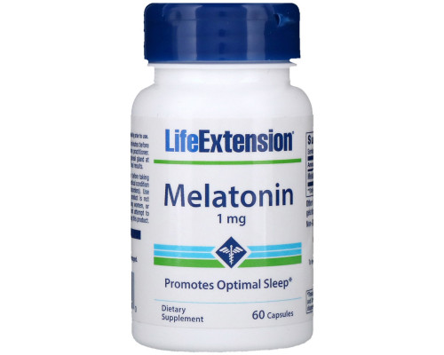 Life Extension Мелатонин 1 мг 60 капсул Life Extension Мелатонин 1 мг 60 капсул