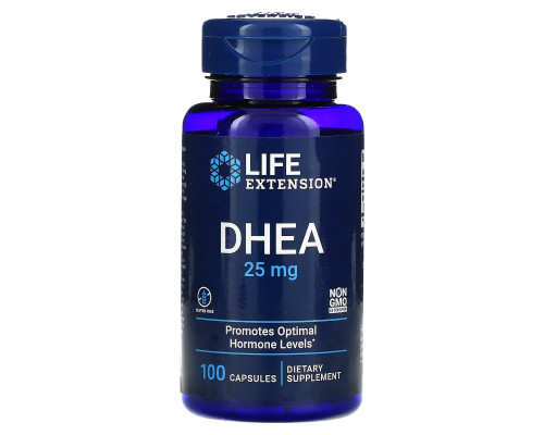 Life Extension DHEA (дегидроэпиандростерон) 25 мг 100 капсул Life Extension DHEA (дегидроэпиандростерон) 25 мг 100 капсул