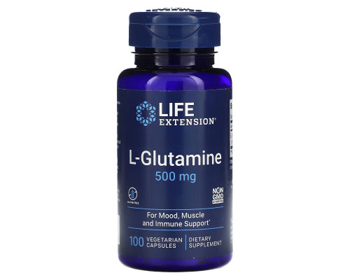Life Extension, L-глютамин 100 капсул