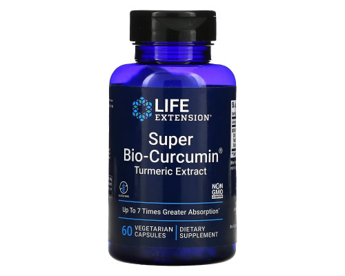 Life Extension, Супер био-куркумин, 400 мг, 60 вегетарианских капсул Life Extension, Супер био-куркумин, 400 мг, 60 вегетарианских капсул