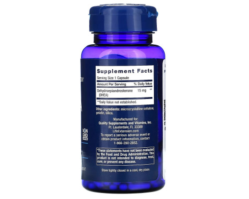Life Extension DHEA 15 mg 100 Capsules Life Extension DHEA 15 mg 100 Capsules