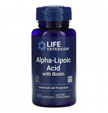 Life Extension, Alpha-Lipoic Acid with Biotin, 60 Capsules