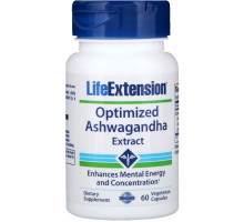 Life Extension Оптимизированный экстракт ашвагандха 60 капсул