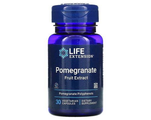 Life Extension, Pomegranate Fruit Extract, 30 Vegetarian Capsules Life Extension, Pomegranate Fruit Extract, 30 Vegetarian Capsules
