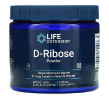 Life Extension, Порошок D-рибозы, 150 г