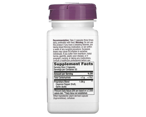 Nature's Way, Cayenne Garlic, 10 Veg. Capsules Nature's Way, Cayenne Garlic, 10 Veg. Capsules
