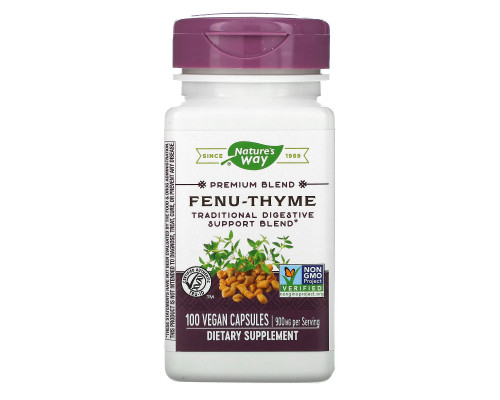 Nature's Way, Fenu-Thyme, 450 mg, 100 Vegetarian Capsules Nature's Way, Fenu-Thyme, 450 mg, 100 Vegetarian Capsules