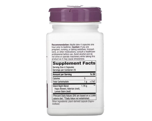 Nature's Way, Silent Night, 100 Vegan Capsules