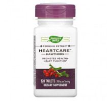 Для сердца и сосудов Nature's Way, HeartCare, боярышник, 80 мг, 120 таблеток