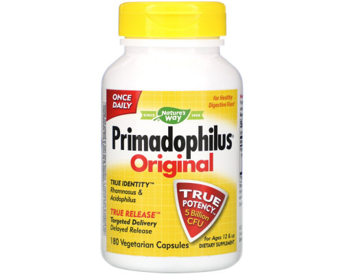 Nature's Way, Primadophilus, Original, Ages 12 & Up, 180 Vegetarian Capsules