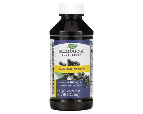 Nature's Way, Sambucus Immune, Elderberry Syrup, 4 fl oz (120 ml) Nature's Way, Sambucus Immune, Elderberry Syrup, 4 fl oz (120 ml)