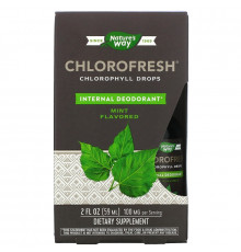 Nature's Way, Chlorofresh, капли с хлорофиллом, с мятным вкусом, 2 ж. унц. (59 мл)
