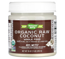 Nature's Way, Organic Raw Coconut, Whole Food, 16 oz (453 g)