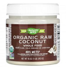 Nature's Way, Organic Raw Coconut, Whole Food, 16 oz (453 g)