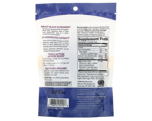 Nature's Way, Organic Sambucus, Zinc Lozenges, Berry Flavor, 24 Lozenges Nature's Way, Organic Sambucus, Zinc Lozenges, Berry Flavor, 24 Lozenges