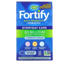Nature's Way, Fortify, пробиотики и пребиотики для ежедневного применения, ежедневный уход, 30 млрд КОЕ, 30 растительных капсул с отсроченным высвобождением