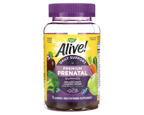 Nature's Way, Alive! Prenatal Vitamins, 75 Gummies Nature's Way, Alive! Prenatal Vitamins, 75 Gummies