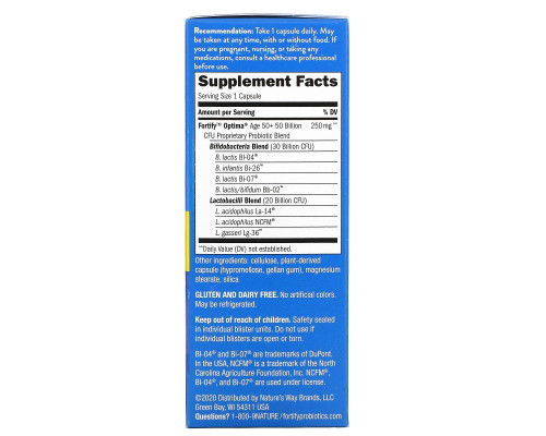 Nature's Way, Primadophilus Optima, Adult 50+, 30 Delayed Release Vegetarian Capsules Nature's Way, Primadophilus Optima, Adult 50+, 30 Delayed Release Vegetarian Capsules