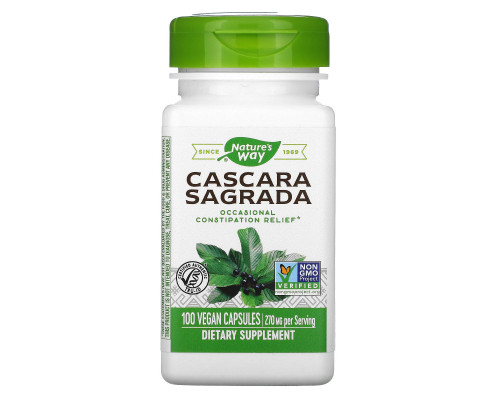Nature's Way, Cascara Sagrada, 350 mg, 100 Vegan Capsules Nature's Way, Cascara Sagrada, 350 mg, 100 Vegan Capsules