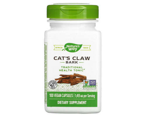 Nature's Way, Cat's Claw Bark, 485 mg, 100 Vegetarian Capsules Nature's Way, Cat's Claw Bark, 485 mg, 100 Vegetarian Capsules