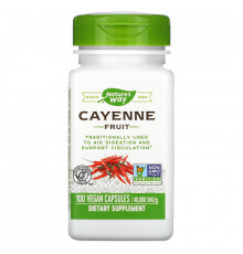Nature's Way, Cayenne, 40,000 SHU, 100 Veg. Capsules