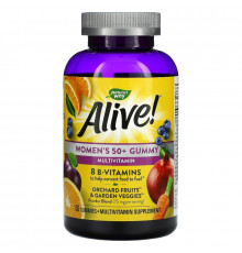 Nature's Way, Alive! Women's 50+ Gummy Multivitamins, Mixed Berry, 130 Gummies
