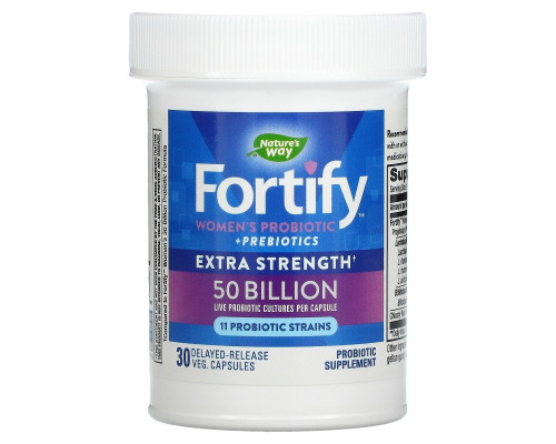 Nature's Way, Primadophilus, Fortify, Women's Probiotic, Extra Strength, 30 Vegetarian Capsules Nature's Way, Primadophilus, Fortify, Women's Probiotic, Extra Strength, 30 Vegetarian Capsules