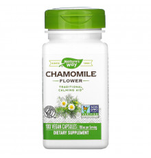 Nature's Way, Chamomile Flower, 350 mg, 100 Vegetarian Capsules
