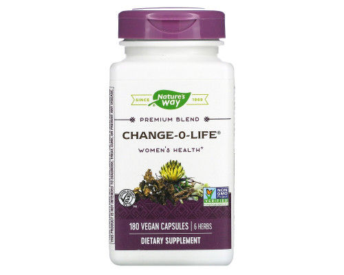 Nature's Way, Смесь 7 трав Change-O-Life, 440 мг, 180 капсул Nature's Way, Смесь 7 трав Change-O-Life, 440 мг, 180 капсул